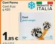 Carrefour Market Coni Gusto Vaniglia 420 G offerta