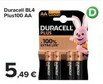 Carrefour Market Duracell Bl4 Plus100 Aa offerta