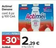 Carrefour Market Danone Actimel Bianco 600 G(ml) offerta