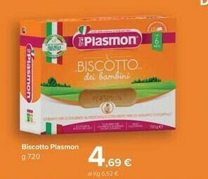 Carrefour Market Plasmon Biscotto offerta