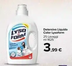 Carrefour Market Lysoform Detersivo Liquido Color offerta