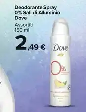 Carrefour Market Dove Deodorante Spray 0% Sali Di Alluminio offerta