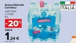 Carrefour Market Carrefour Acqua Naturale offerta