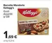 Carrefour Market Kelloggs Kellogg's - Barretta Mandorle E Cioccolato 128 G(ml) offerta