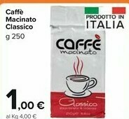 Carrefour Market Caffe Macinato Classico offerta