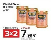 Carrefour Market Rio Mare Filetti Di Tonno Lime E Zenzero 180 G(ml) offerta
