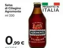 Agromonte Salsa Pronta Di Pomodorino Ciliegino Bio 330 G(ml)
