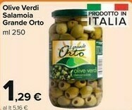 Carrefour Market Il grande orto Olive Verdi Salamoia offerta