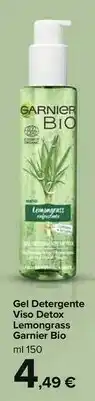 Carrefour Market Garnier Gel Detergente Viso Detox Bio Lemongrass offerta