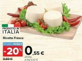 Carrefour Market Ricotta Fresca offerta
