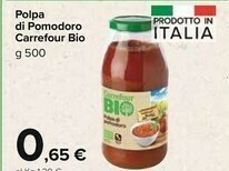 Carrefour Market Carrefour - Polpa Di Pomodoro Biologico 500 G(ml) offerta