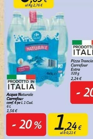 Carrefour Market Carrefour Acqua Naturale offerta