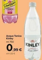 Carrefour Market Kinley Acqua Tonica offerta