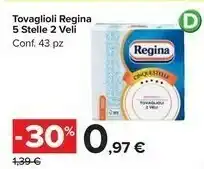 Carrefour Regina Tovaglioli Stelle 2 Veli offerta