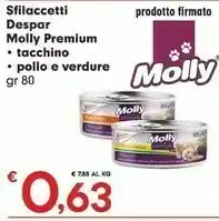 Despar Molly Sfilaccetti Tacchino offerta