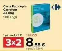 Carrefour Carta Fotocopie A4 offerta