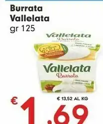 Despar Vallelata Burrata 125 G offerta