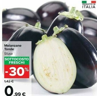 Carrefour Melanzane Tonde Sfuse offerta