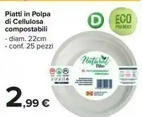Carrefour Bibo Piatti In Polpa Di Cellulosa Compostabili offerta