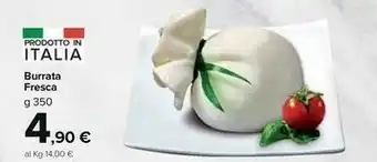 Carrefour Burrata Fresca offerta
