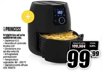 MediaWorld Princess Friggitrice ad aria AEROFRYER XXL offerta