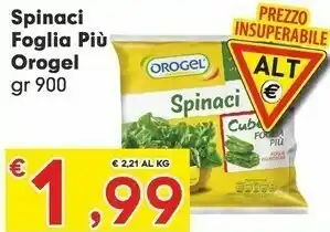 Despar Orogel Spinaci offerta