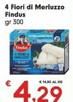 Despar Findus Filetti di merluzzo offerta