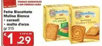 Despar Barilla Fette biscottate offerta