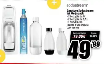 MediaWorld sodastream Gasatore Jet Megapack 1 L/ 0,5 L offerta