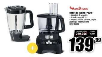 MediaWorld Moulinex Robot da cucina FP8218 offerta