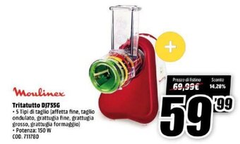 MediaWorld Moulinex Tritatutto DJ755G offerta