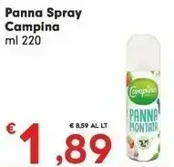 Despar Campina Panna offerta