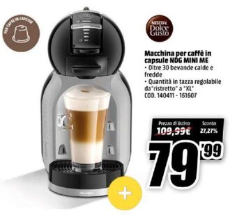 Nescafé Dolce Gusto Macchina per caffè in capsule NDG Mini Me
