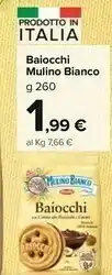 Carrefour Mulino Bianco I Baiocchi Con Crema Alla Nocciola E Cacao 260 G(ml) offerta