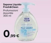 Carrefour Fresh & Clean Sapone Liquido offerta