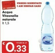 Despar Vitasnella Acqua offerta