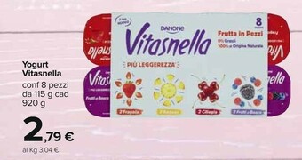 Carrefour Vitasnella Yogurt offerta