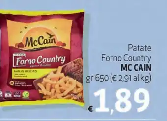 Spak Supermercati Mc Cain Patate Forno Country 650 gr offerta