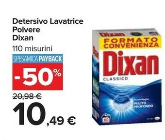 Carrefour Dixan Detersivo in polvere offerta