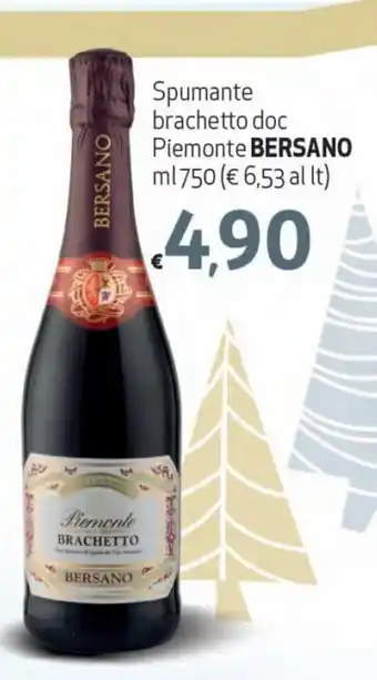 Spak Supermercati Bersano Spumante brachetta doc Piemonte 750 ml offerta