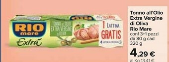 Carrefour Rio Mare Tonno Rio mare offerta