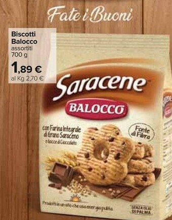 Carrefour Balocco Biscotti offerta
