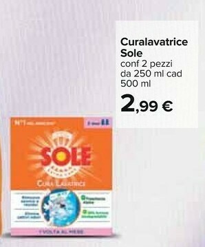 Carrefour Sole Detersivo lavatrice offerta