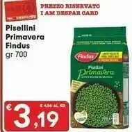 Eurospar Findus Piselli offerta