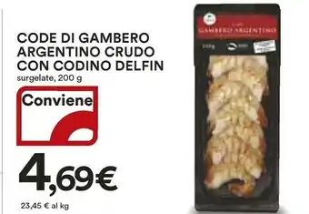 Ipercoop Code Di Gambero Argentino Crudo Con Codino Delfin offerta