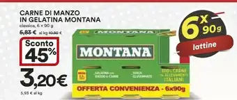Ipercoop Montana Carne Di Manzo In Gelatina Classica offerta