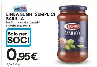 Ipercoop Barilla Basilico 400 G(ml) offerta