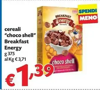 Pam Energy Breakfast Cereali Choco Shell offerta