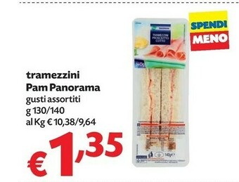 Pam Pam Panorama Tramezzini offerta