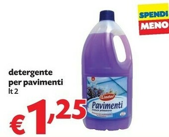 Lindor Detergente Per Pavimenti